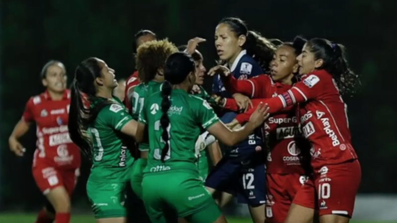 Controversia en el partido entre América y Equidad: la agresión de una jugadora