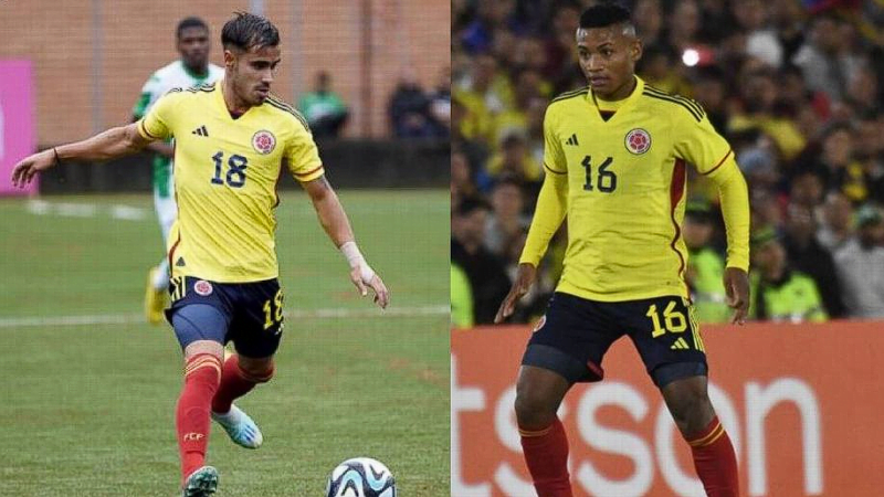 Tomás Ángel y Óscar Cortés, la dupla ofensiva clave de la Selección Colombia Sub 20 en el Mundial de Argentina.