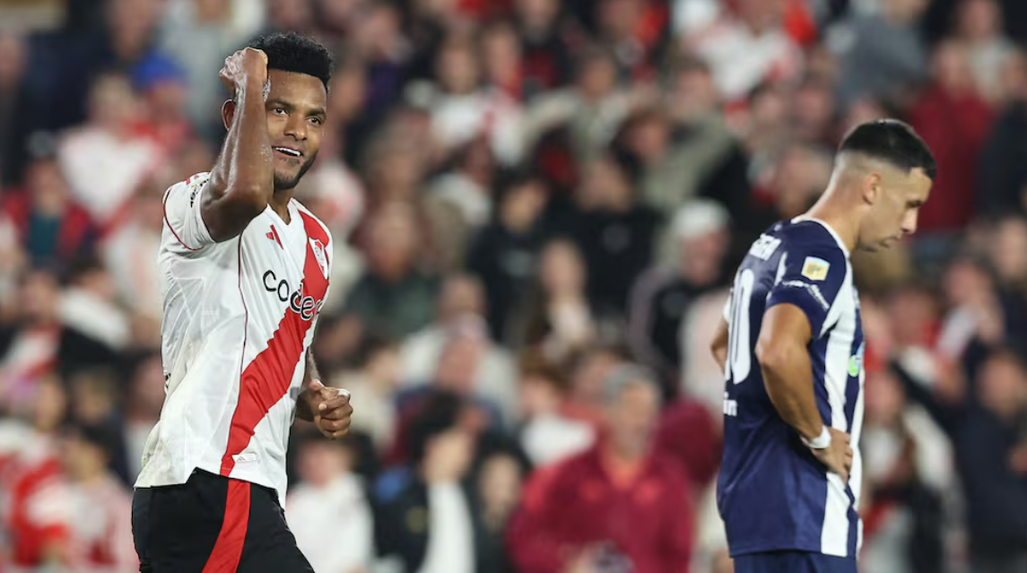 Miguel Borja se reivindica con River Plate tras su gol ante Talleres