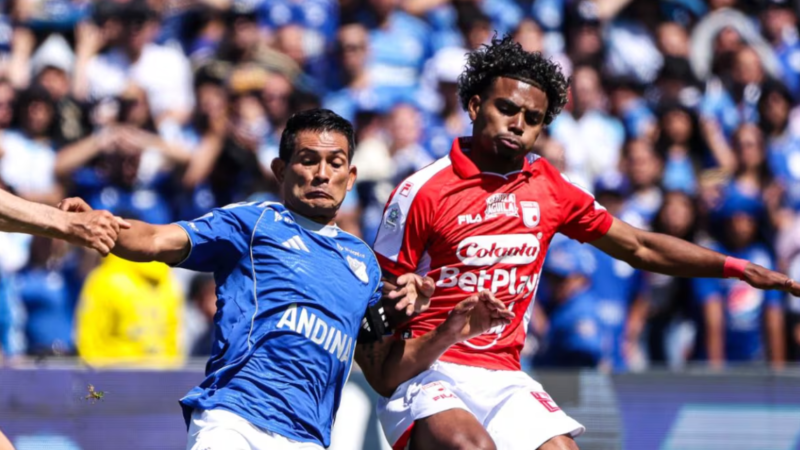 Millonarios empata 1-1 con Santa Fe en El Campín por Liga BetPlay 2026