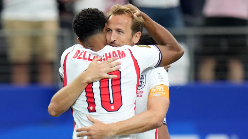 Inglaterra golea a Croacia en el Mundial 2026 con exhibición de Bellingham y Kane